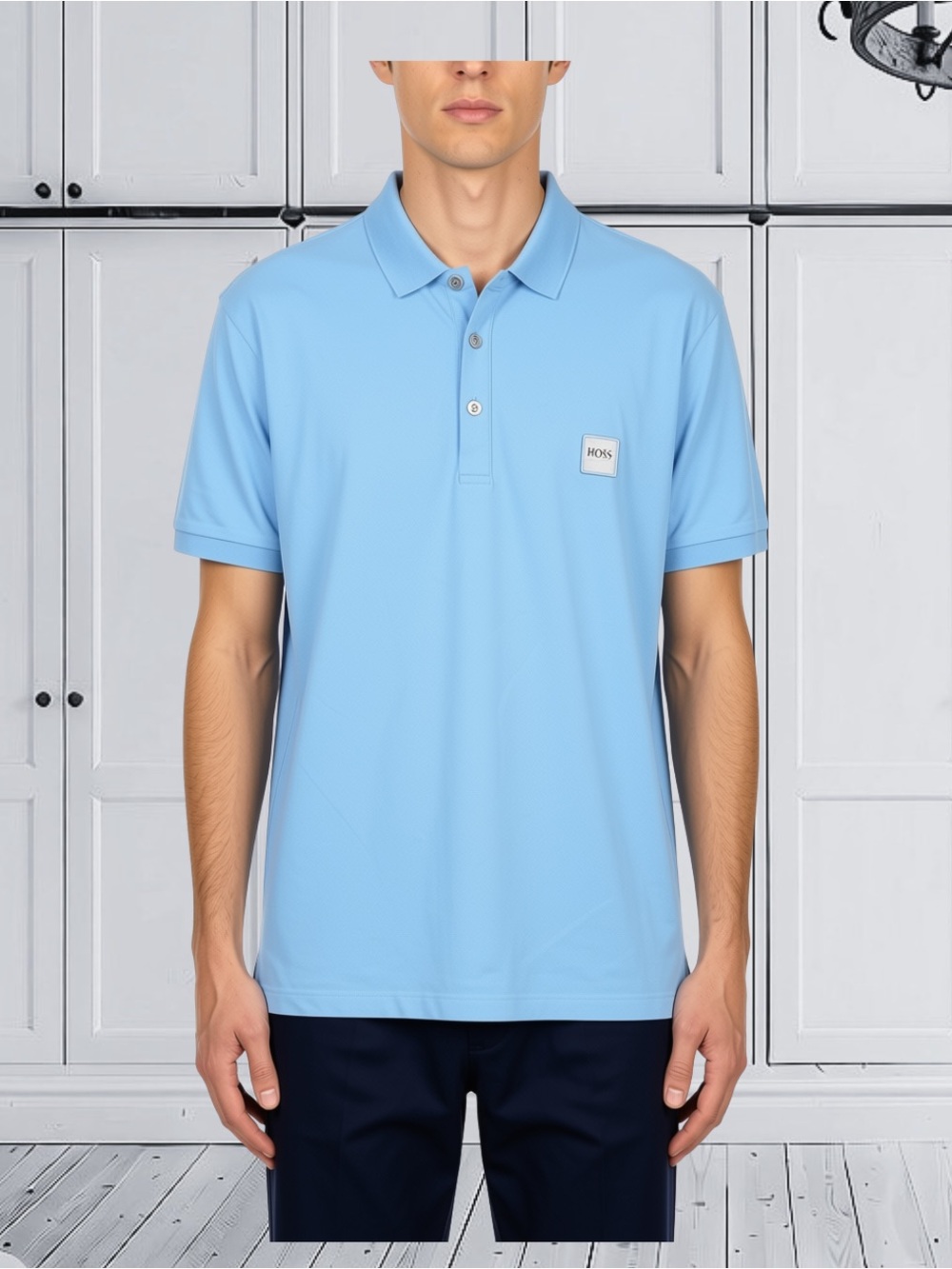 BOSS Hugo Boss Slim Fit Passenger Polo Shirt Blue Size Medium